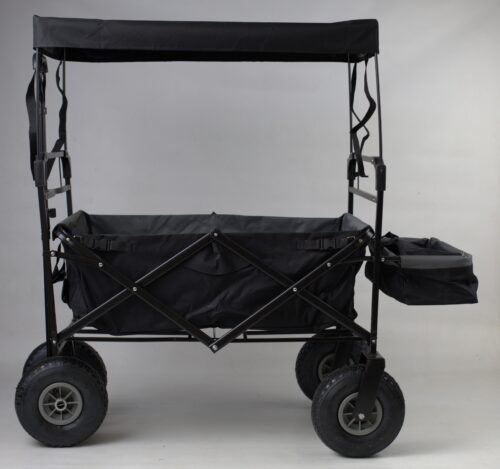 Black Charcoal Trolley Side View