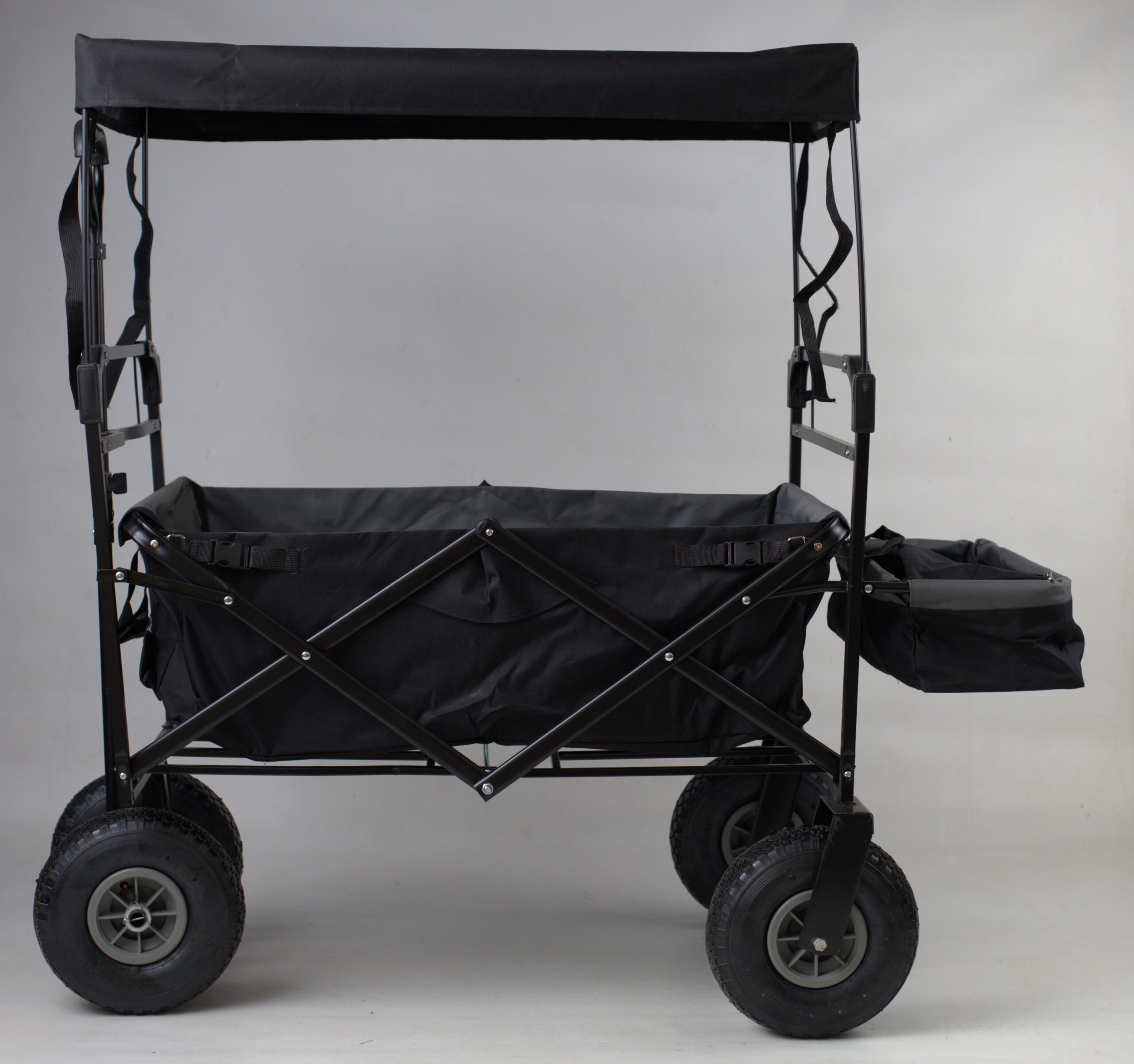 Black Charcoal Trolley Side View