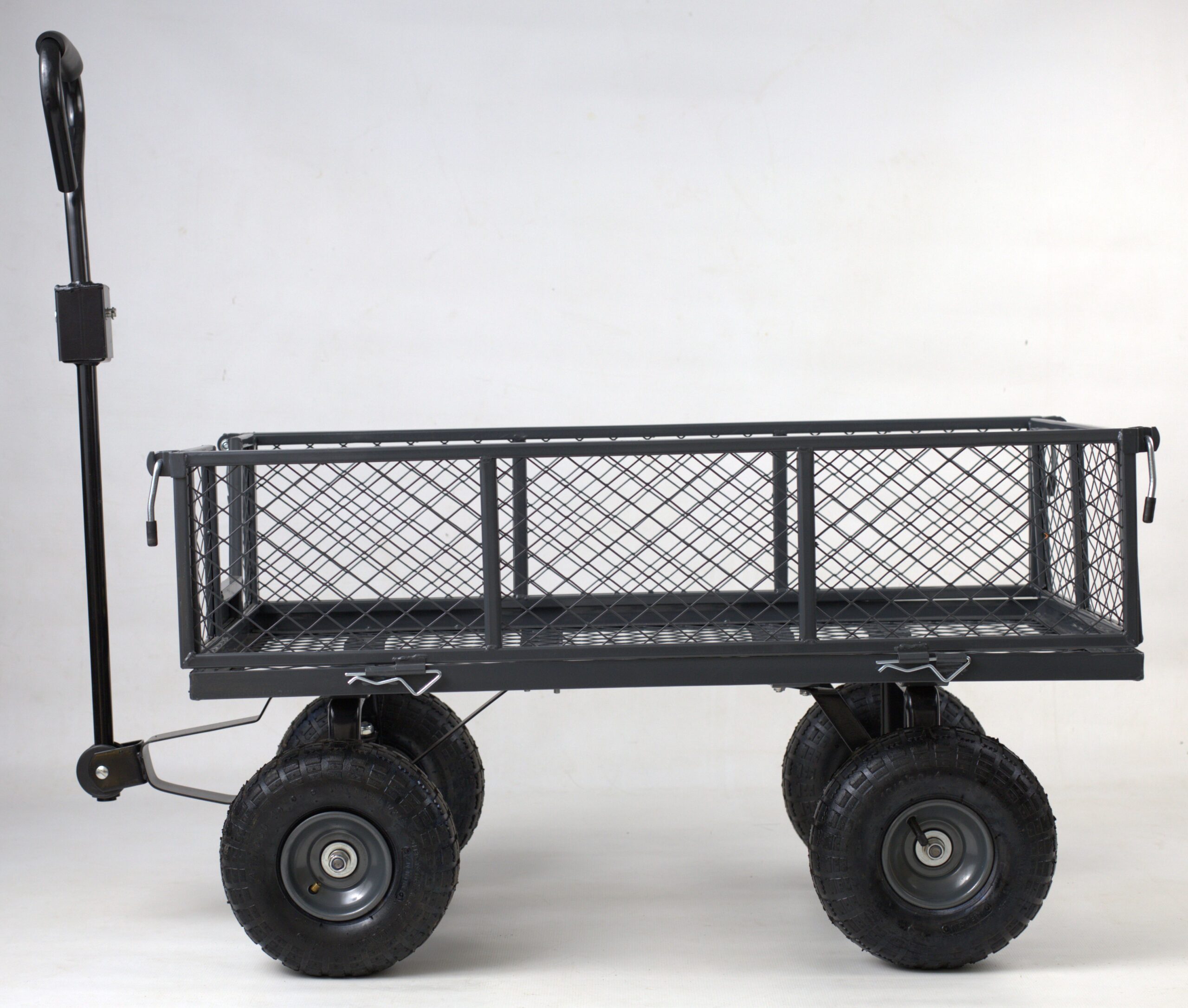 Charcoal Mesh Trolley Side